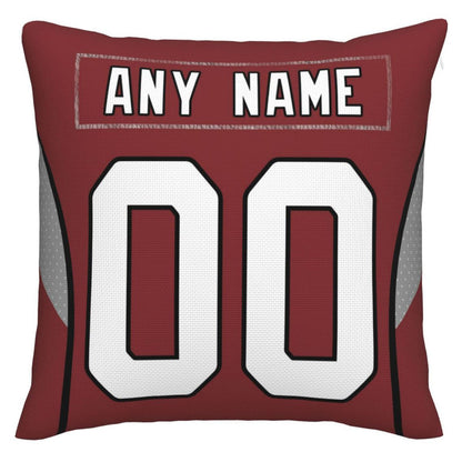 Custom A.Cardinals Pillow Decorative Throw Pillow Case - Print Personalized Football Team Fans Name & Number Birthday Gift Football Pillows