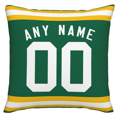 Custom GB.Packers Pillow Decorative Throw Pillow Case - Print Personalized Football Team Fans Name & Number Birthday Gift Football Pillows