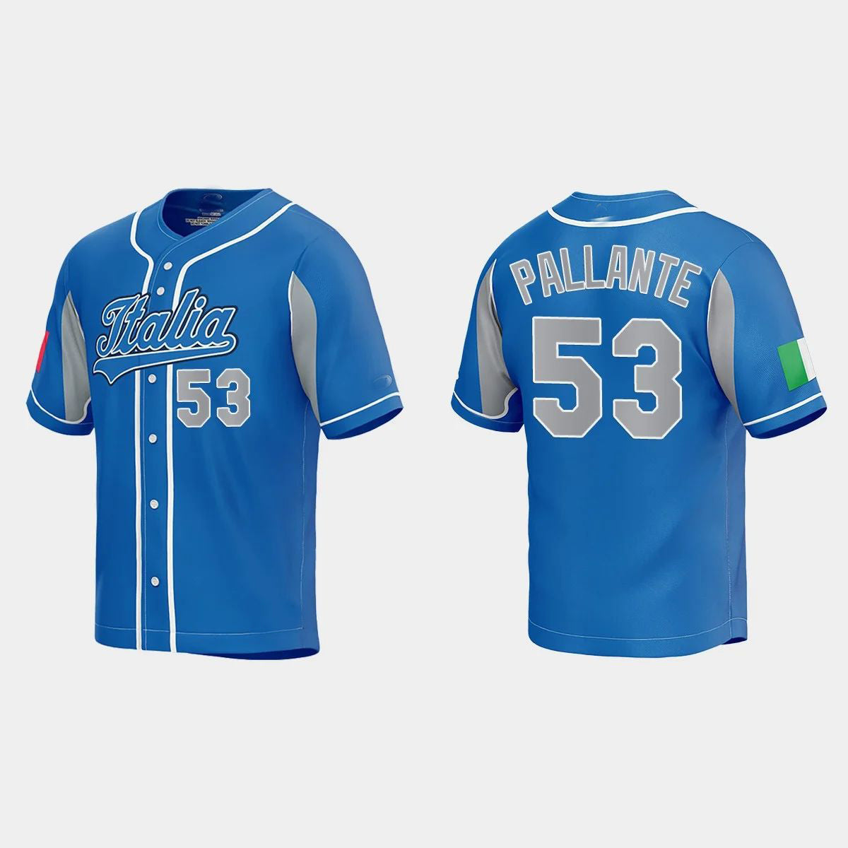 #53 ANDRE PALLANTE ITALY BASEBALL 2023 WORLD BASEBALL CLASSIC JERSEY ¨C ROYAL Stitches Baseball Jerseys