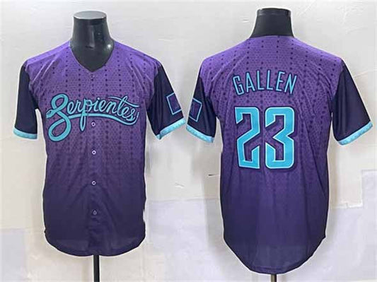 Arizona Diamondbacks #23 Zac Gallen Purple 2025 City Connect Limited Stitched Baseball Jersey