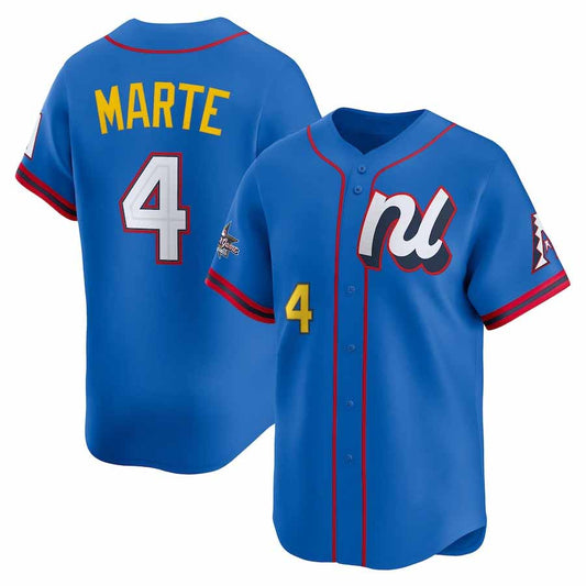 Arizona Diamondbacks #4 Ketel Marte National League Blue 2025 All-Star Edition Limited Player Baseball Jersey