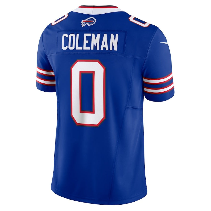 B.Bills #0 Keon Coleman Royal Team Vapor F.U.S.E. Limited American Football Jerseys