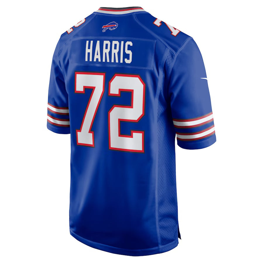 B.Bills #72 Marcus Harris Royal Team Game American Football Jerseys