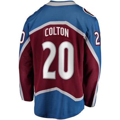 C.Avalanche #20 Ross Colton Fanatics Home Breakaway Jersey - Maroon Stitched American Hockey Jerseys