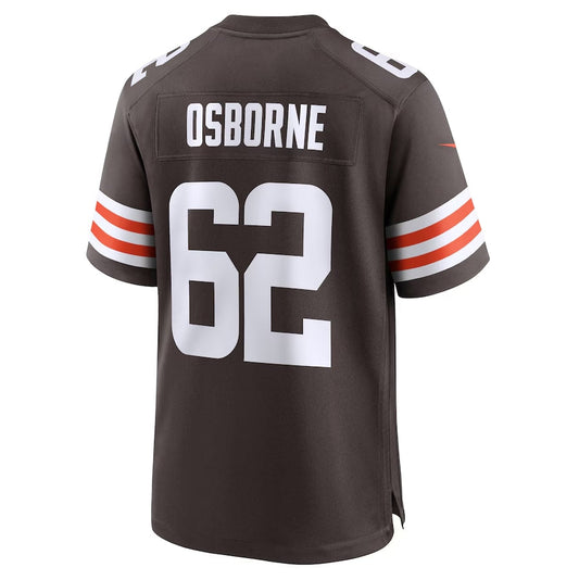 C.Browns #62 Justin Osborne Brown Team Game Stitched American Football Jerseys