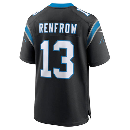 C.Panthers #13 Hunter Renfrow Black Team Game Stitched American Football Jerseys
