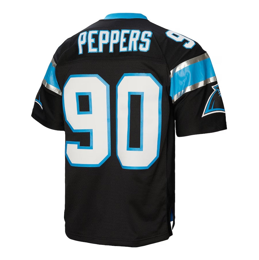 C.Panthers #90 Julius Peppers Mitchell & Ness Legacy Replica Jersey ¨C Black American Football Jerseys
