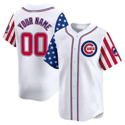 Custom Chicago Cubs 2024 Independence Day Vapor Premier Limited¨C All Stitched Baseball Jersey