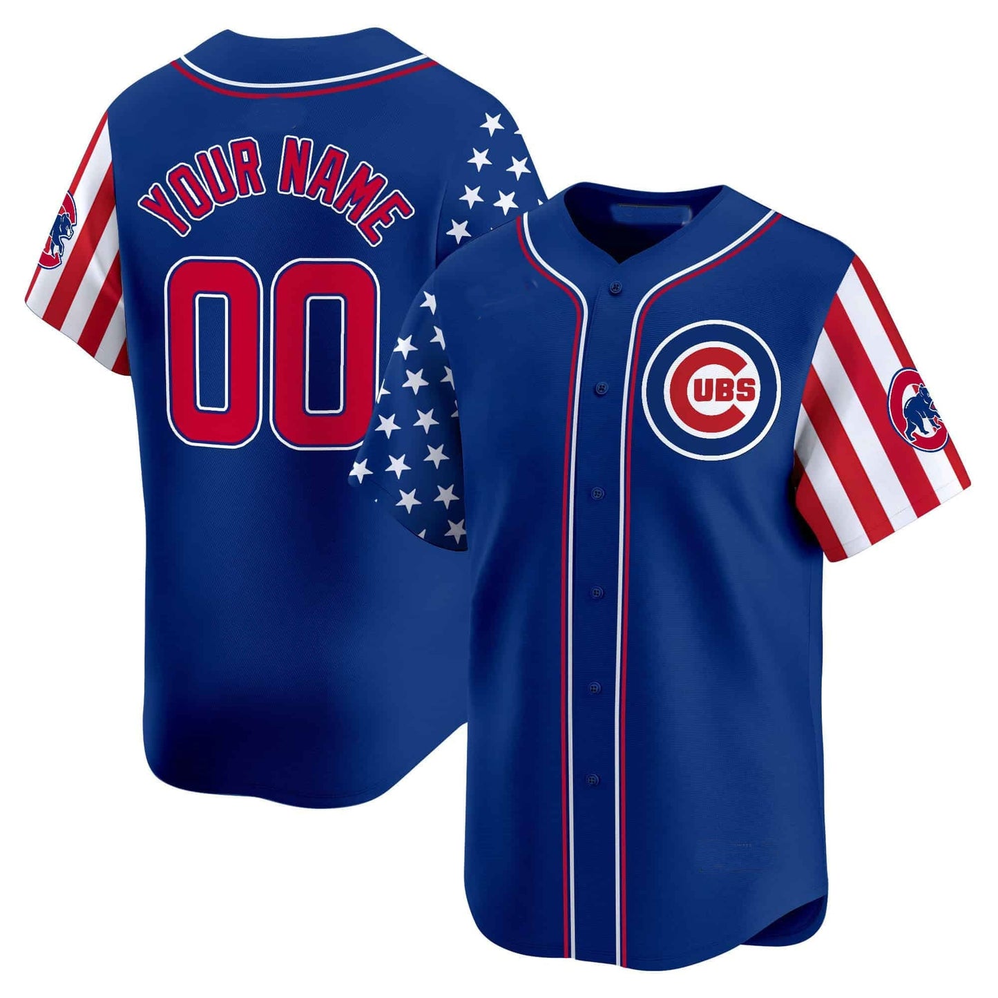 Custom Chicago Cubs 2024 Independence Day Vapor Premier Limited¨C All Stitched Baseball Jersey