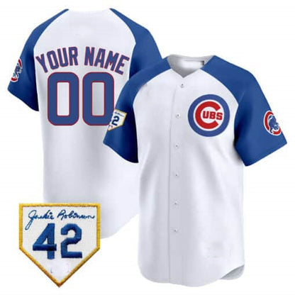 Custom Chicago Cubs 2024 Jackie Robinson Patch Vapor Premier Limited  V2¨C All Stitched Baseball Jersey