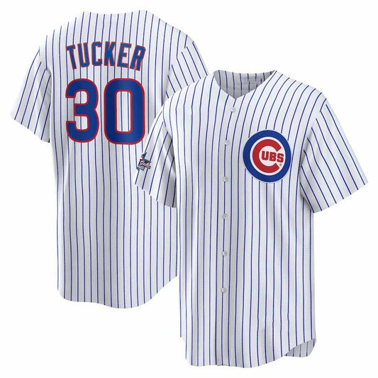 Chicago Cubs #30 Kyle Tucker 2025 All-Star Game Home Replica Player Jersey - White Stitched Baseball Jersey