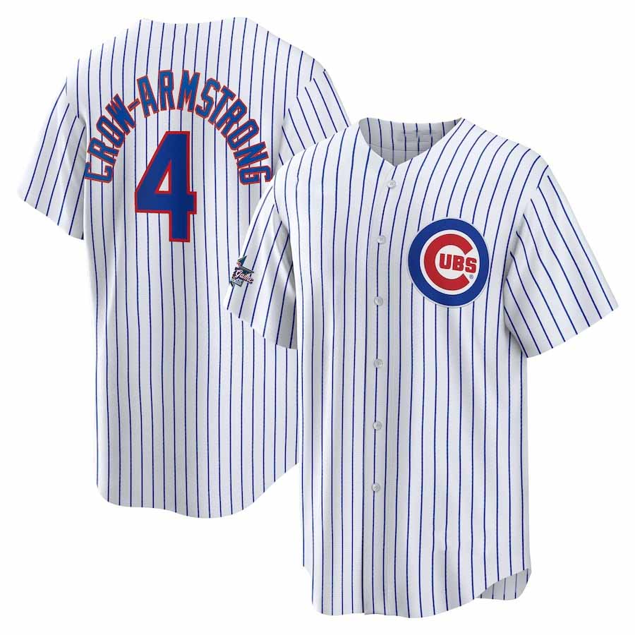 Chicago Cubs #4 Pete Crow-Armstrong 2025 All-Star Game Home Replica Player Jersey - White Stitched Baseball Jersey