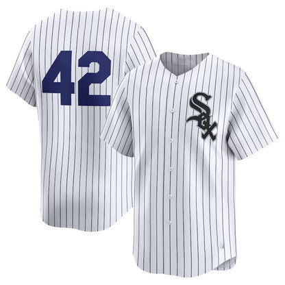 Chicago White Sox 2024 #42 Jackie Robinson Day Home Limited Jersey ¨C White Stitches Baseball Jerseys