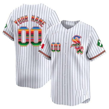 Custom Chicago White Sox Mexico Vapor Premier Limited V2 ¨C All Stitched Baseball Jersey