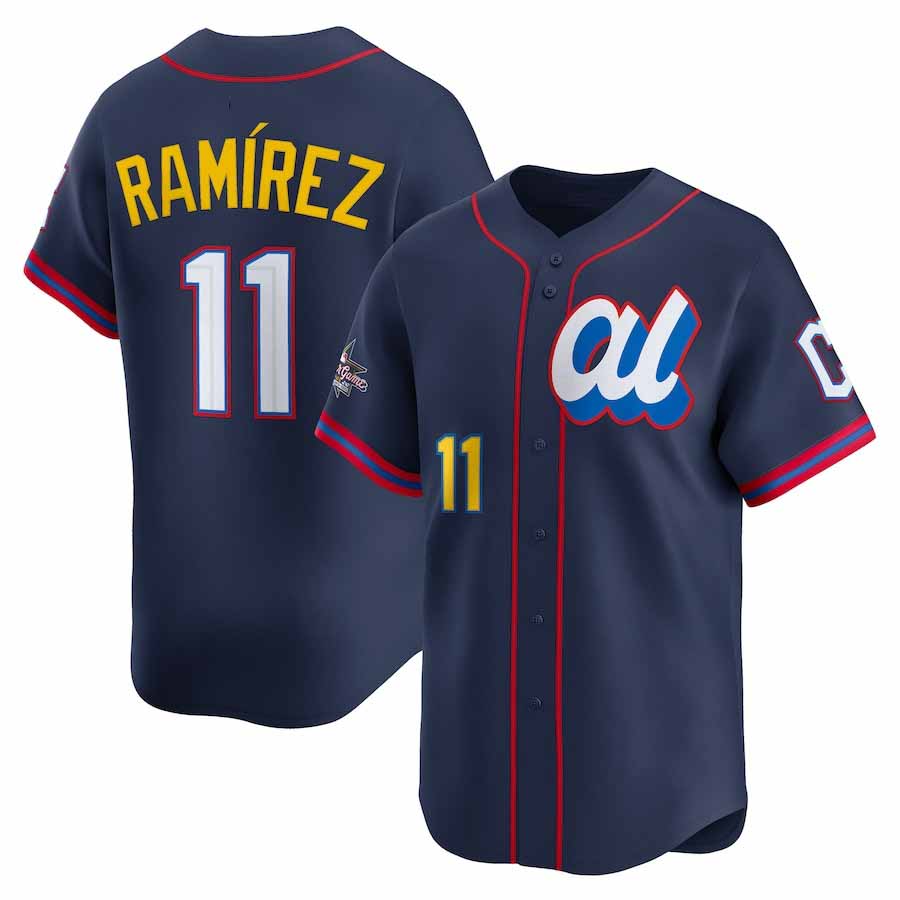 Cleveland Guardians #11 Jos¨¦ Ram¨ªrez American League 2025 All-Star Edition Limited Player Jersey - Navy Baseball Jersey