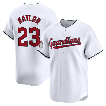 Cleveland Guardians #23 Bo Naylor Home Limited Player Jersey - White American Football Jerseys