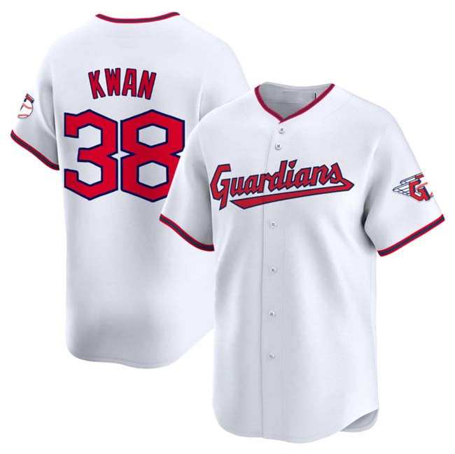 Cleveland Guardians #38 Steven Kwan White Home Limited Stitched Baseball Jersey