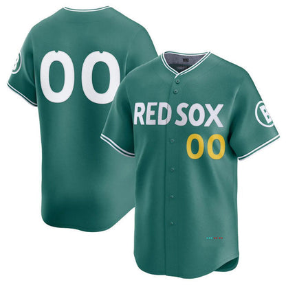 Custom Boston Red Sox ACTIVE PLAYER Green 2025 City Connect Limited Stitched Baseball Jersey