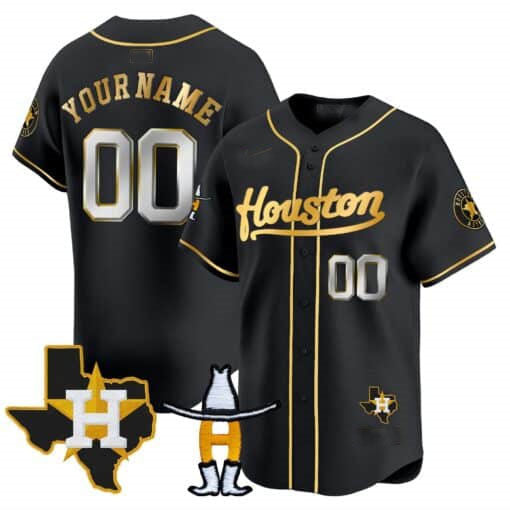 Custom Houston Astros Rodeo Patch Vapor Premier Limited ¨C All Stitched Baseball Jersey
