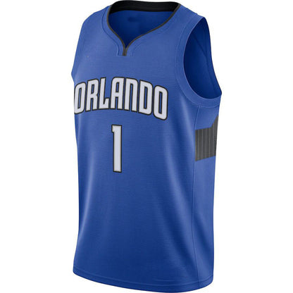 O.Magic #1 Jonathan Isaac Jordan Brand 2020-21 Swingman Jersey Statement Edition Blue Stitched American Basketball Jersey