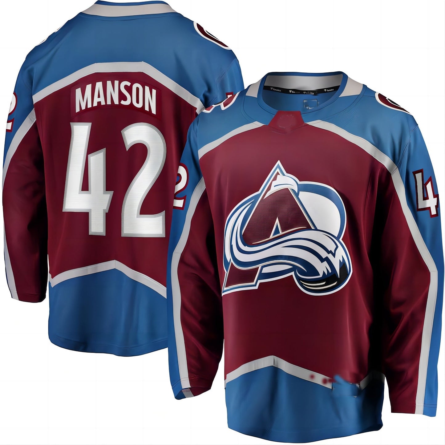C.Avalanche #42 Josh Manson Fanatics Branded Home Breakaway Player Jersey  Burgundy Stitched American Hockey Jerseys
