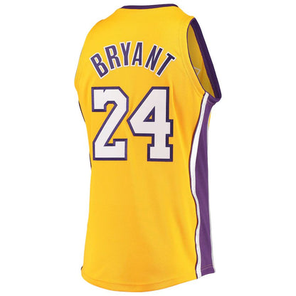 LA.Lakers #24 Kobe Bryant  Mitchell & Ness Hardwood Classics 2008-09 Authentic Jersey Gold Stitched American Basketball Jersey