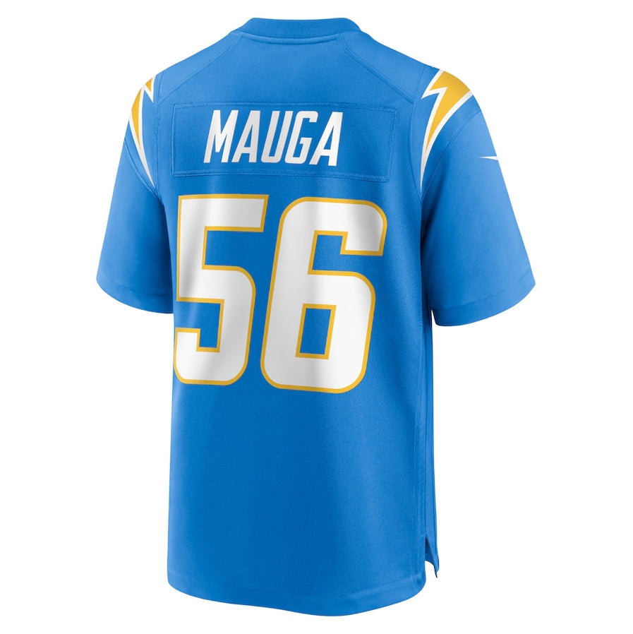 LA.Chargers #56 Kanai Mauga Powder Blue Team Game Stitched American Football Jerseys