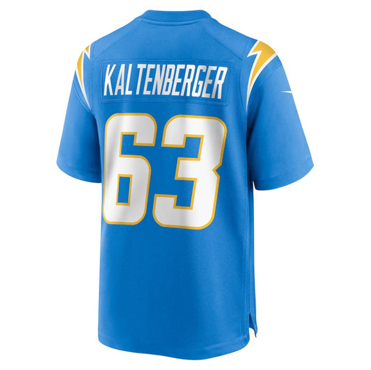 LA.Chargers #63 Josh Kaltenberger Powder Blue Team Game Stitched American Football Jerseys