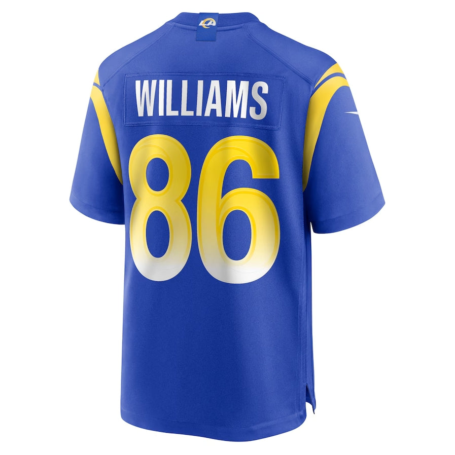 LA.Rams #86 Mario Williams Royal Team Game Stitched American Football Jerseys