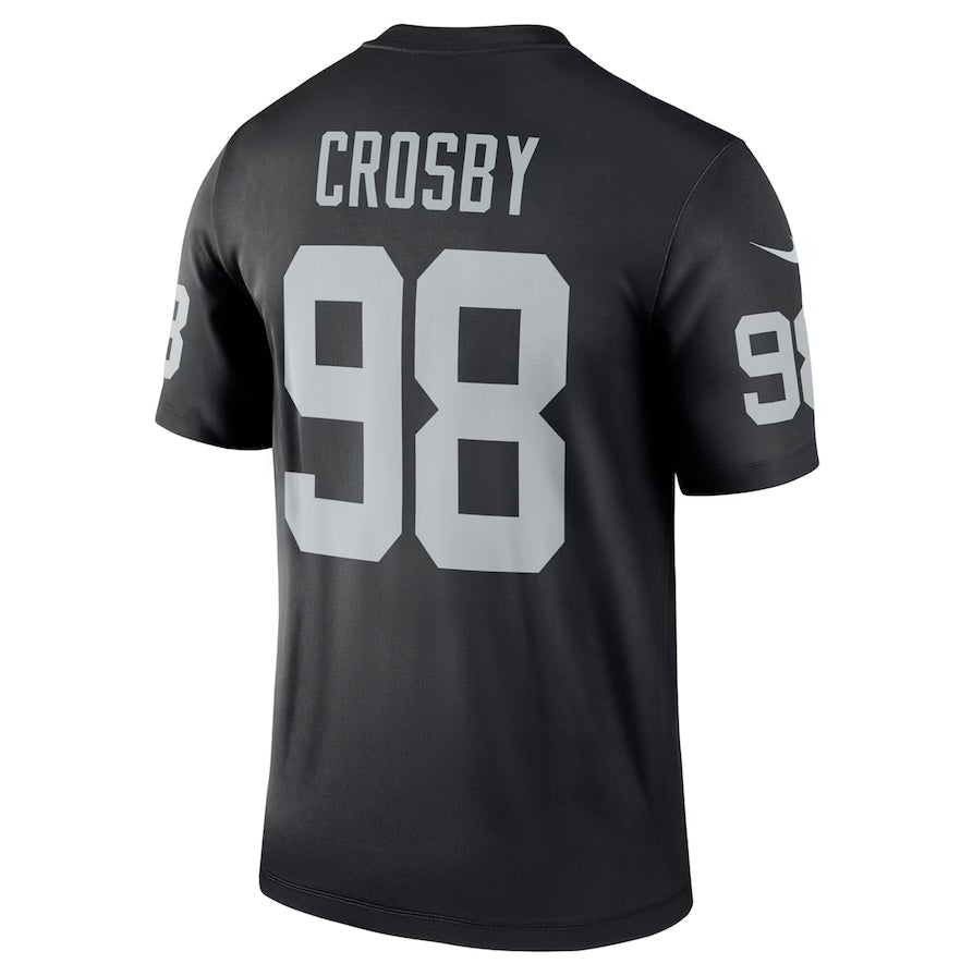 LV.Raiders #98 Maxx Crosby Black Team Legend Stitched American Football Jerseys