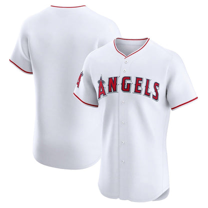 Los Angeles Angels Home Elite Jersey - White Stitched Baseball Jersey