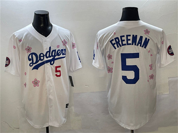 Los Angeles Dodgers #5 Freddie Freeman White 2025 Tokyo Series Limited Stitched Baseball Jersey