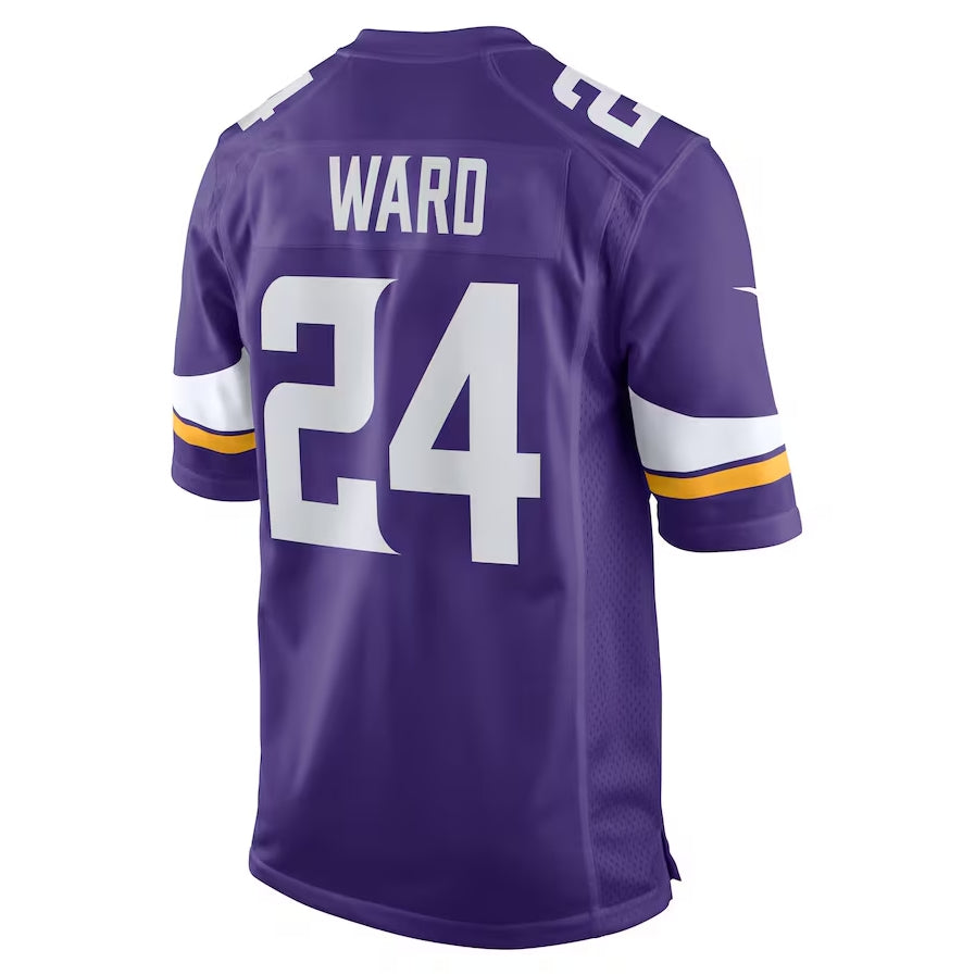 MN.Vikings #24 Jay Ward Purple Team Game Stitched American Football Jerseys