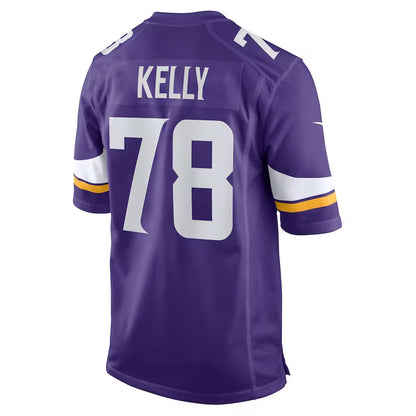 MN.Vikings #78 Ryan Kelly Purple Team Game Stitched American Football Jerseys