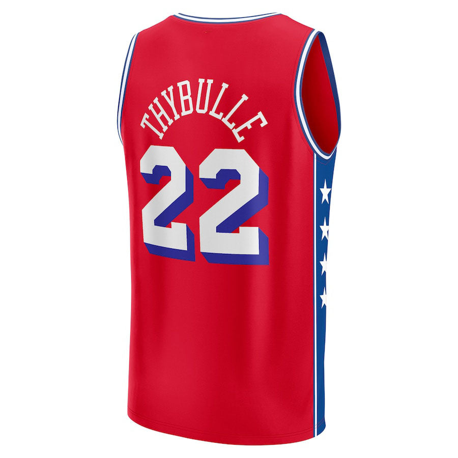 PH.76ers #22 Matisse Thybulle Fanatics Branded  2022-23 Fast Break Player Jersey Red Statement Edition Red Stitched American Basketball Jersey
