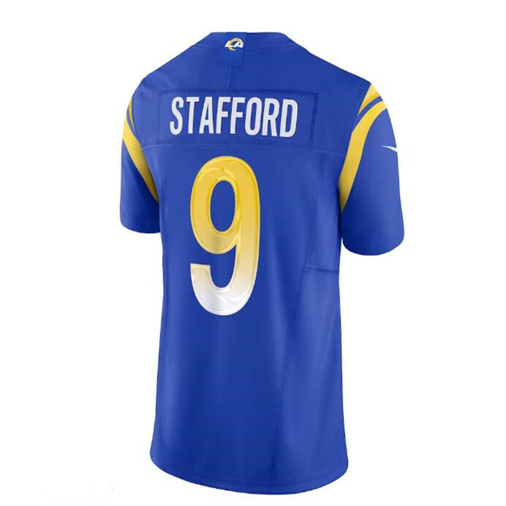 LA,Rams #9 Matthew Stafford Vapor F.U.S.E. Limited Jersey - Royal Stitched American Football Jersey