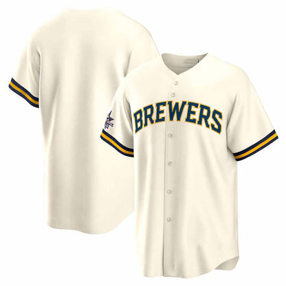 Milwaukee Brewers 2025 All-Star Game Home Replica Jersey - Cream Stitched Baseball Jersey