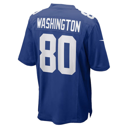 NY.Giants #80 Montrell Washington Royal Team Game Stitched American Football Jerseys