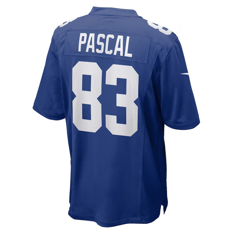 NY.Giants #83 Zach Pascal Royal Team Game Stitched American Football Jerseys
