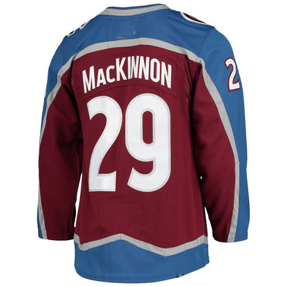 C.Avalanche #29 Nathan MacKinnon Home Primegreen Authentic Pro Player Jersey  Burgundy Stitched American Hockey Jerseys