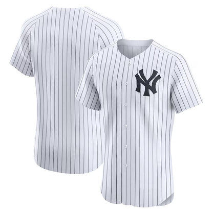 New York Yankees Home Elite Jersey - White Stitched Baseball Jersey