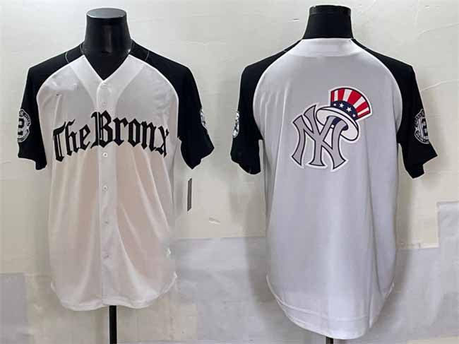 New York Yankees Team Big Logo White Black 'Gothic Legacy Edition' Vapor Premier Limited Stitched Baseball Jersey