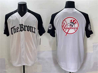 New York Yankees Team Big Logo White Black 'Gothic Legacy Edition' Vapor Premier Limited Stitched Baseball Jersey
