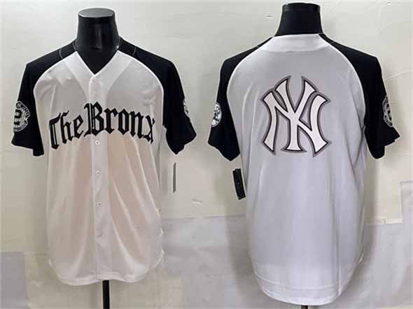 New York Yankees Team Big Logo White Black 'Gothic Legacy Edition' Vapor Premier Limited Stitched Baseball Jerseys