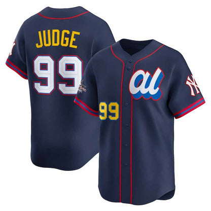 New York Yankees #99 Aaron Judge American League 2025 All-Star Edition Limited Player Jersey - Navy Baseball Jersey