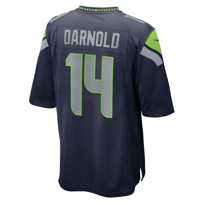 S.Seahawks #14 Sam Darnold College Navy Team Game Stitched American Football Jerseys