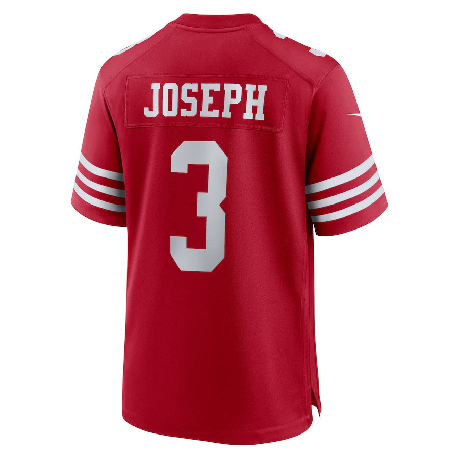 SF.49ers #3 Greg Joseph Scarlet Team Game Stitched American Football Jerseys