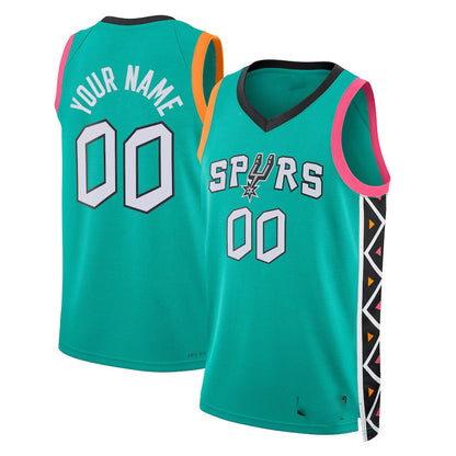 Custom S.Antonio Spurs Unisex Swingman Custom Jersey  City Edition Stitched Basketball Jersey
