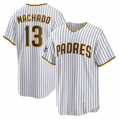 San Diego Padres #13 Manny Machado 2025 MLB All-Star Game Home Replica Player Jersey - White Stitched Baseball Jersey