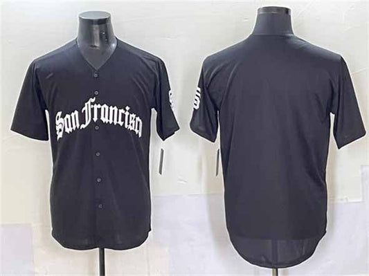 San Francisco Giants Blank Black 'Gothic Fog Edition' Vapor Premier Limited Stitched Baseball Jersey